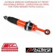 OUTBACK ARMOUR SUSPENSION KIT FRONT ADJ BYPASS EXPED HD PAIR RANGER PX/PX2 9/11+